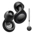 Silicone Earplugs Noise Reduction 28dB Sleep Waterproof Glossy noise-cancelling earplugs black + long silicone cord