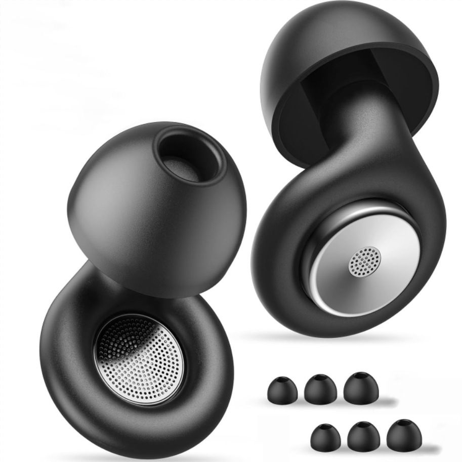 Silicone Earplugs Noise Reduction 28dB Sleep Waterproof New noise canceling earplugs black