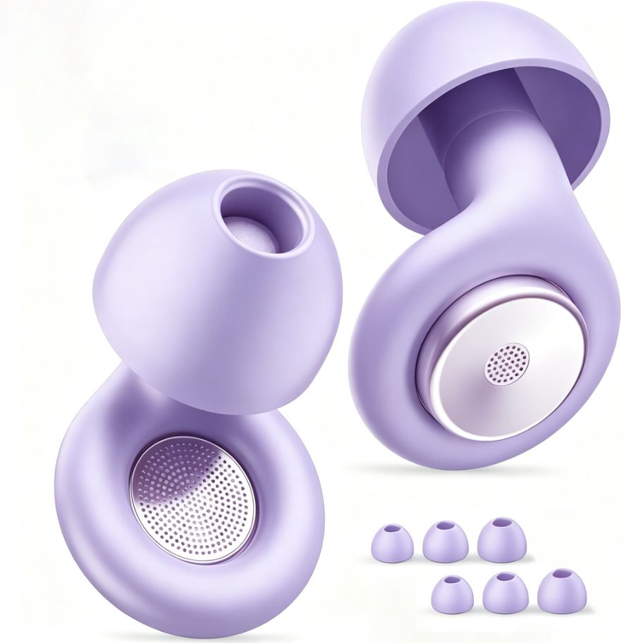 Silicone Earplugs Noise Reduction 28dB Sleep Waterproof New noise canceling earplugs purple