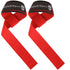 Deadlift Wrist Lifting Straps 2Pc Neoprene Cushion Red