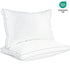 Sleep talk Pillow White Fiber Neck Support Standard Queen(Pack of 2)26×18in，66 × 46cm，1814g