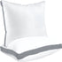 Sleep talk Pillow White Fiber Neck Support Standard Grey European (Pack of 2)24×24in，61 × 61cm，2495g