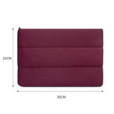 Great Neoprene Cube Makeup Bag Travel Storage Wine red