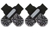 Dog Shoes Non Slip Indoor Outdoor Cotton Black caterpillar - double-sided adhesive dot [opp bag packaging] Xl super large 8.6*20cm [recommended 20-30kg] [pack of four]