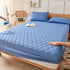 Waterproof Brushed Polyester Fitted Sheet Mattress Sky blue 99*190cm [single fitted sheet]
