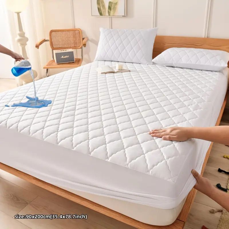 Waterproof Brushed Polyester Fitted Sheet Mattress black 90*200cm [single fitted sheet]