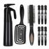 4-piece Hair Care Set with Detangling Hair Brush, Round Brush, Alligator Clips & Spray Bottle - Anti-Static for Wet, Dry, Hair Styling Tools for Women Men