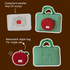 14 Inch Cute Laptop Sleeve with Removable Mini Organizer,Multi-Compartment Shockproof Computer Bag,Student Style Carring Bag for MacBook Air/Pro,Travel,Daily Accessories
