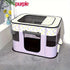 Foldable Pet Playpen for Cats and Small Dogs, Portable Puppy Exercise Cage, Indoor Pet Enclosure with Breathable Mesh, Perfect for Travel, Camping, and Outdoor Use as a Cat Whelping Box or Kitten Play Area (2XL, Purple)