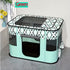 Foldable Pet Playpen for Cats and Small Dogs, Portable Puppy Exercise Cage, Indoor Pet Enclosure with Breathable Mesh, Perfect for Travel, Camping, and Outdoor Use as a Cat Whelping Box or Kitten Play Area (M, Green)