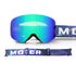 Magnetic Cylindrical Ski Goggles with UV400 Anti-Fog Dual-Lens, Impact-Resistant TPU Frame, Interchangeable Lens for Snow Sports, Includes Protective Case & Black Storage Bag (Green)