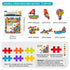 6-Color Mix Double Cross Building Blocks Set for Kids - Creative STEM Early Learning Toys for Ages 3-6, Ideal for Preschool, Home Play, and Educational Gifts (130PCS)