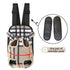 Portable Pet Front Chest Backpack for Small Dogs and Cats – Hands-Free Travel Carrier with Adjustable Straps, Breathable Mesh, and Padded Shoulder Pads for Comfortable Outdoor Adventures (M, Beige)