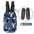 Portable Pet Front Chest Backpack for Small Dogs and Cats – Hands-Free Travel Carrier with Adjustable Straps, Breathable Mesh, and Padded Shoulder Pads for Comfortable Outdoor Adventures (M, RoyalBlue)
