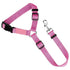 Protect Your Pet on the Road: 2-in-1 Adjustable Dog Car Safety Tether and Leash, 360° Rotating Hook for Cars and SUVs, Secure Your Cat or Dog During Travel (Pink)