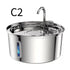 304 Stainless Steel 3.2L Pet Water Fountain with Triple Filtration, Ultra-Quiet Pump, and Dishwasher-Safe Design for Cats and Small Dogs (C2)
