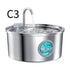 304 Stainless Steel 3.2L Pet Water Fountain with Triple Filtration, Ultra-Quiet Pump, and Dishwasher-Safe Design for Cats and Small Dogs (C3)