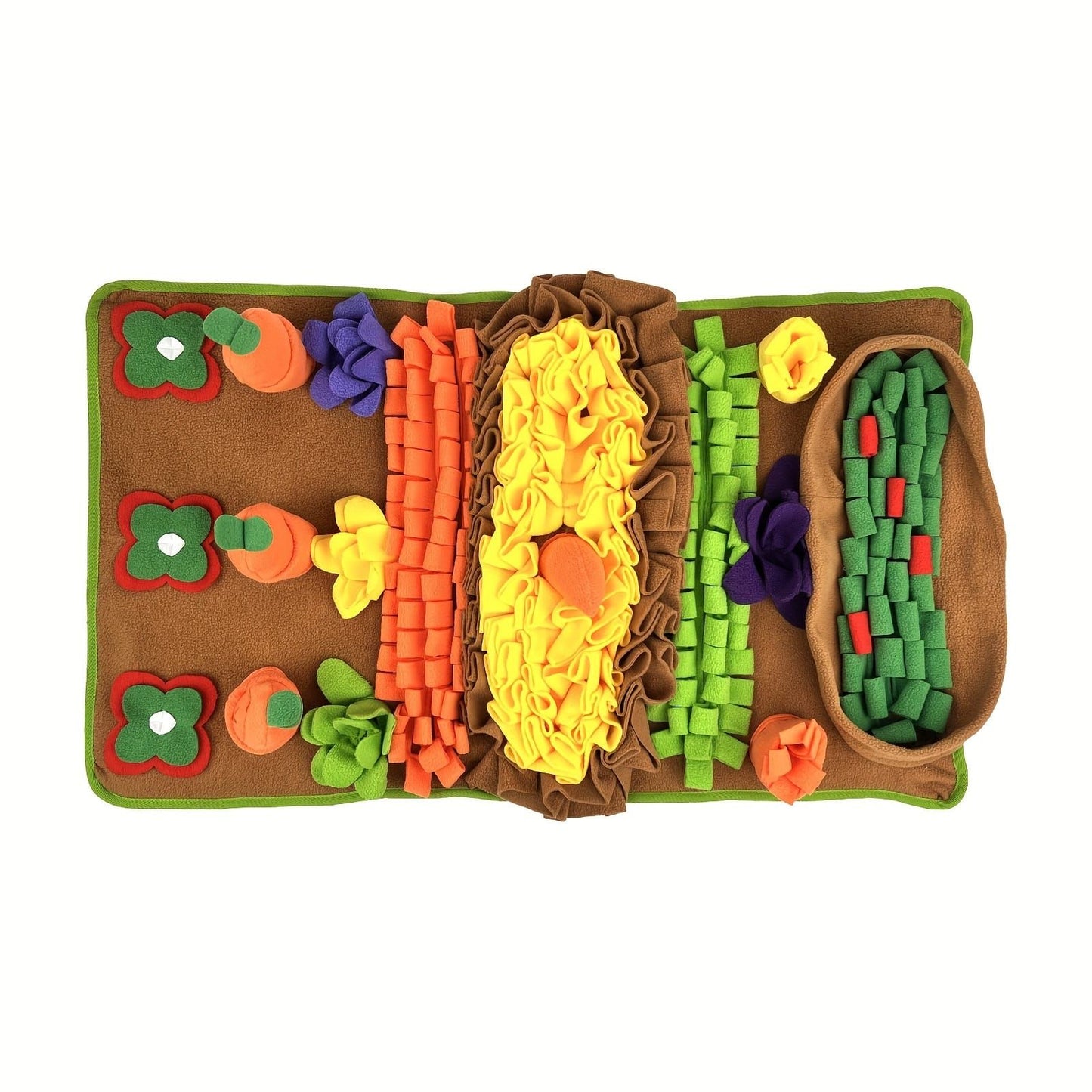 Interactive Pet Snuffle Mat for Dogs and Cats, Slow Feeding Puzzle Toy for Mental Stimulation and Stress Relief, Machine Washable, (Colorful)