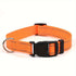 Reflective Dog Collar with Adjustable Nylon Webbing – Safe & Visible Pet Gear for Walks, Outdoor Adventures, and Nighttime Visibility (M, Orange)