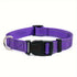 Reflective Dog Collar with Adjustable Nylon Webbing – Safe & Visible Pet Gear for Walks, Outdoor Adventures, and Nighttime Visibility (M, Purple)