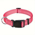 Reflective Dog Collar with Adjustable Nylon Webbing – Safe & Visible Pet Gear for Walks, Outdoor Adventures, and Nighttime Visibility (XS, Pink)