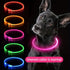 USB Rechargeable LED Glow Pet Collar, Soft Silicone Night Safety Dog & Cat Collar with 6 Colors, 3 Modes, Adjustable Length for Small, Medium, Large Pets, Ideal for Evening Walks and Outdoor Visibility (M, Purple)