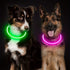 USB Rechargeable LED Glow Pet Collar, Soft Silicone Night Safety Dog & Cat Collar with 6 Colors, 3 Modes, Adjustable Length for Small, Medium, Large Pets, Ideal for Evening Walks and Outdoor Visibility (S, Pink)