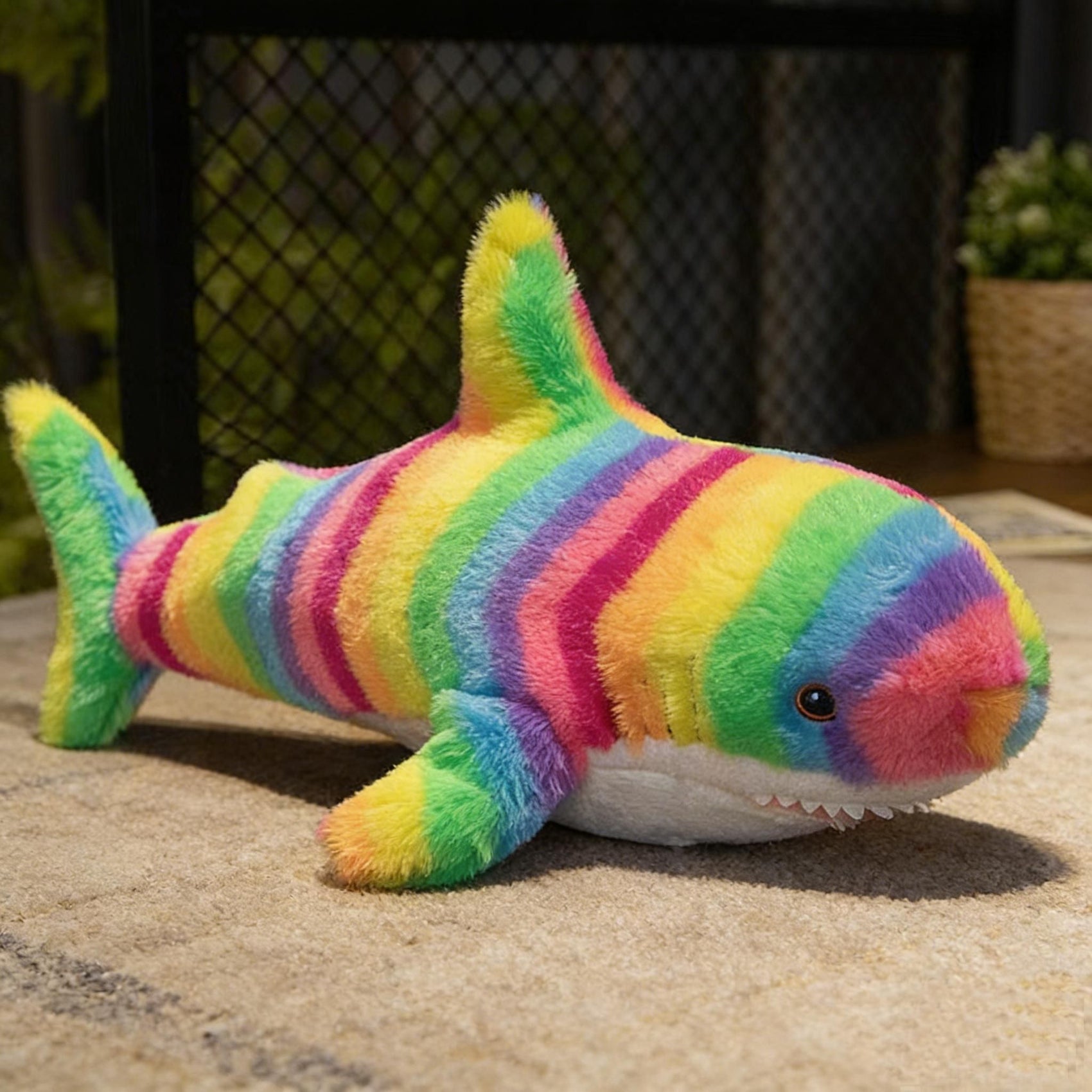 Adorable Shark Plush Toy for Pets and Kids – Soft, Cuddly Stuffed Animal Pillow in Multiple Colors, Perfect as a Couch Decor, Companion for Dogs, or Festival Gift (Colorful)