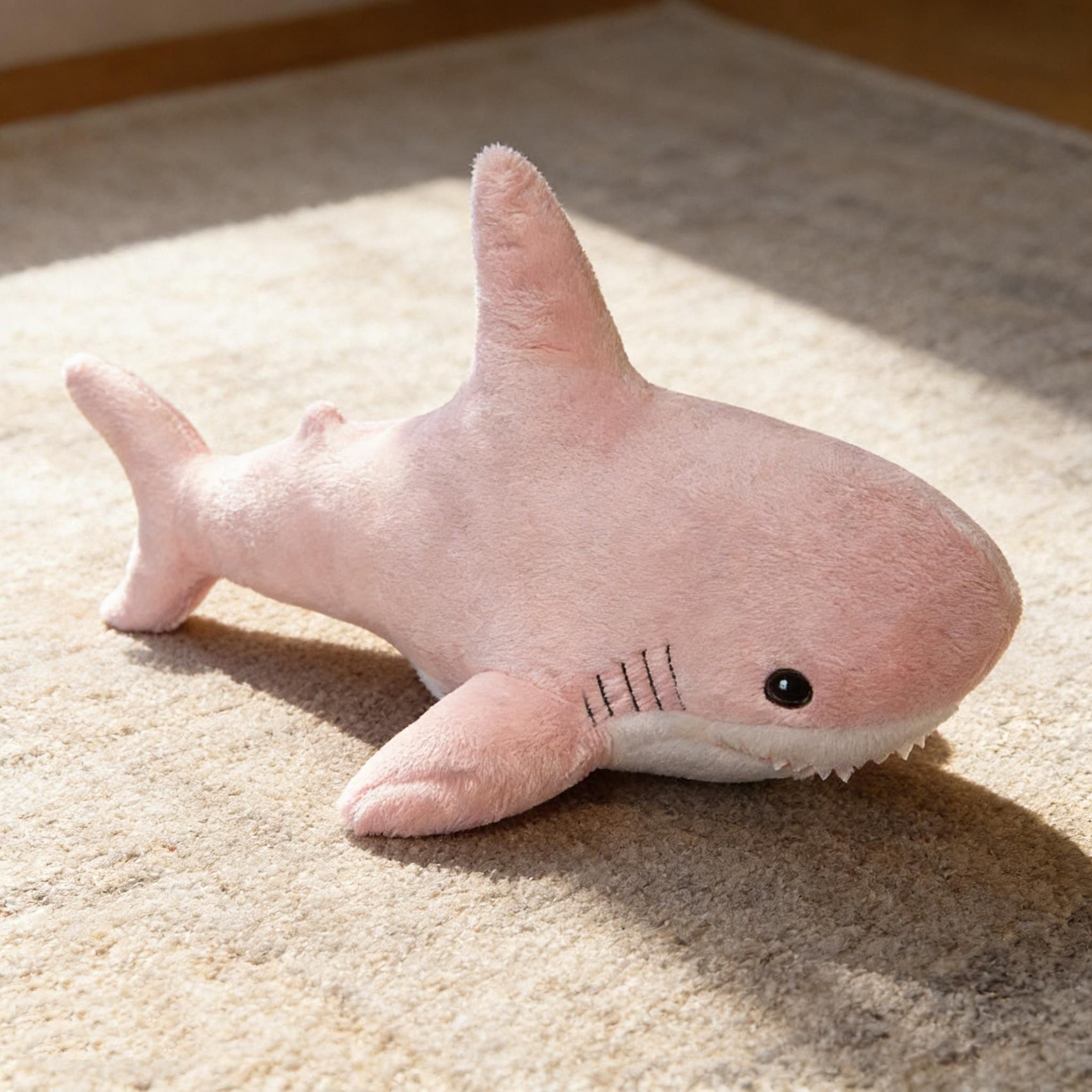 Adorable Shark Plush Toy for Pets and Kids – Soft, Cuddly Stuffed Animal Pillow in Multiple Colors, Perfect as a Couch Decor, Companion for Dogs, or Festival Gift (Pink)