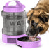 Portable Pet Water Bottle with Built-in Bowl – Leak-Proof, Large Capacity 77oz for Camping, Hiking, and Dog Park Adventures – Ideal for Small to Medium Breeds, Easy to Carry Outdoor Dog Travel Dispenser (Purple)