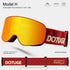 DOTUGE Kids Snow Goggles with Magnetic Flip Design, Anti-Fog HD Lens & UV400 Protection, Compatible with Prescription Glasses, Ideal for Skiing, Snowboarding, and Winter Outdoor Adventures (H)
