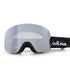 Cylindrical Snow Goggles with Anti-Fog Dual-Layer PC Lens, Impact-Resistant TPU Frame, and Adjustable Silicone-Grip Strap for Skiing, Snowboarding, and Mountaineering in Sunny Conditions (Grey)