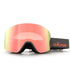 Cylindrical Snow Goggles with Anti-Fog Dual-Layer PC Lens, Impact-Resistant TPU Frame, and Adjustable Silicone-Grip Strap for Skiing, Snowboarding, and Mountaineering in Sunny Conditions (Pink)