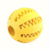 Interactive Dog Chew Toy for Small Breeds - Durable Rubber Treat Dispensing Ball for Dental Cleaning, Slow Feeding, and Fun Playtime with Your Furry Friend (5cm, Yellow)