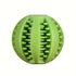 Interactive Dog Chew Toy for Small Breeds - Durable Rubber Treat Dispensing Ball for Dental Cleaning, Slow Feeding, and Fun Playtime with Your Furry Friend (5cm, Green)