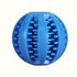 Interactive Dog Chew Toy for Small Breeds - Durable Rubber Treat Dispensing Ball for Dental Cleaning, Slow Feeding, and Fun Playtime with Your Furry Friend (7cm, Blue)