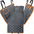 100% Waterproof Pet Car Seat Cover Hammock – Heavy-Duty 600D Scratch-Resistant, Anti-Slip, Soft & Durable Dog Seat Protector for Cars, Trucks, and SUVs – Fits Rear Seats with Easy Foldable Design (BlackOrange)