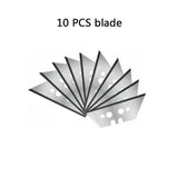 Multifunctional Gypsum Board Cutter with Measuring Tape and Marking Pencil, Gun-Style Handheld Tool for Cutting Drywall, Foam Board, KT Board and Cardboard in Renovation and DIY Craft Projects (10 Blades)