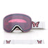 New Magnetic Ski Goggles with Cylindrical Lens, Anti-Fog Snow Glasses for Outdoor Skiing, Snowboarding, and Mountaineering – Universal Fit for Men, Women, and Youth (Blush)
