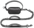 Hands-Free Dog Leash Set with Waist Belt and Storage Pouch, Shock-Absorbing Bungee Leash for Jogging, Walking, and Outdoor Adventures, Reflective Safety Design for Night Use (Grey)