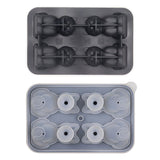 Adorable 4-Cavity Cat-Shaped Silicone Ice Mold for Whiskey, Coffee & Fruit Drinks – Easy-Release, Fun Beverage Chilling for Home Bars and Everyday Dining (Black)