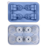 Adorable 4-Cavity Cat-Shaped Silicone Ice Mold for Whiskey, Coffee & Fruit Drinks – Easy-Release, Fun Beverage Chilling for Home Bars and Everyday Dining (Blue)