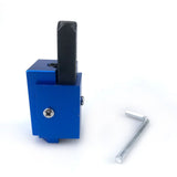 Woodworking Corner Chisel for Squaring Hinge Recesses and Lock Plate Mortises, Precision Alloy Steel Cutter for Door Frames, Frames and Cabinet Joinery (Blue)