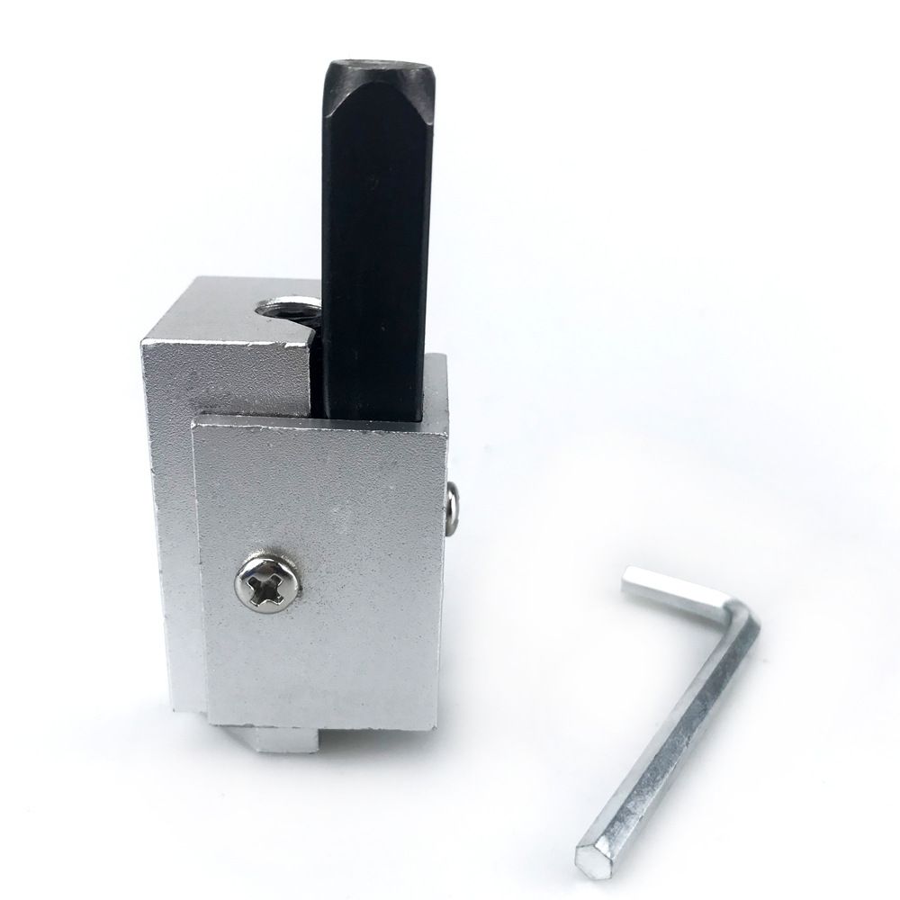 Woodworking Corner Chisel for Squaring Hinge Recesses and Lock Plate Mortises, Precision Alloy Steel Cutter for Door Frames, Frames and Cabinet Joinery (Silver)