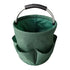 Foldable Carry-All Tote with Handle and Multiple Pockets – Portable Collapsible Laundry Basket for Outdoor Travel, Camping, Picnic, Beach, and Home Organization (DarkGreen)