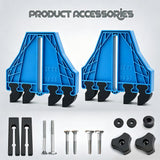 Versatile Woodworking Featherboard with EVA Pressure Teeth for Table Saws, Router Tables, and Band Saws, Enhancing Safety and Precision in Wood Cutting Tasks (Blue, 2PCS)