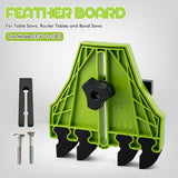 Versatile Woodworking Featherboard with EVA Pressure Teeth for Table Saws, Router Tables, and Band Saws, Enhancing Safety and Precision in Wood Cutting Tasks (Green, 1PCS)
