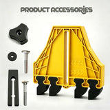 Versatile Woodworking Featherboard with EVA Pressure Teeth for Table Saws, Router Tables, and Band Saws, Enhancing Safety and Precision in Wood Cutting Tasks (Yellow, 1PCS)