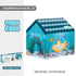 Kids Play Tent Theme House for Indoor Outdoor Fun, Space Princess Ocean Design with Ball Pit, Perfect for Toddlers and Family Camping Adventures as a Creative Holiday Gift (Ocean3, Blue)