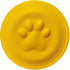 Soft Durable Dog Frisbee for Fetch, Tug, and Water Play – Non-Toxic Rubber Flying Disc with Paw Print Design, Perfect for Outdoor Training, Beach, and Pool Fun with Large, Medium, and Small Breeds (L, Yellow)
